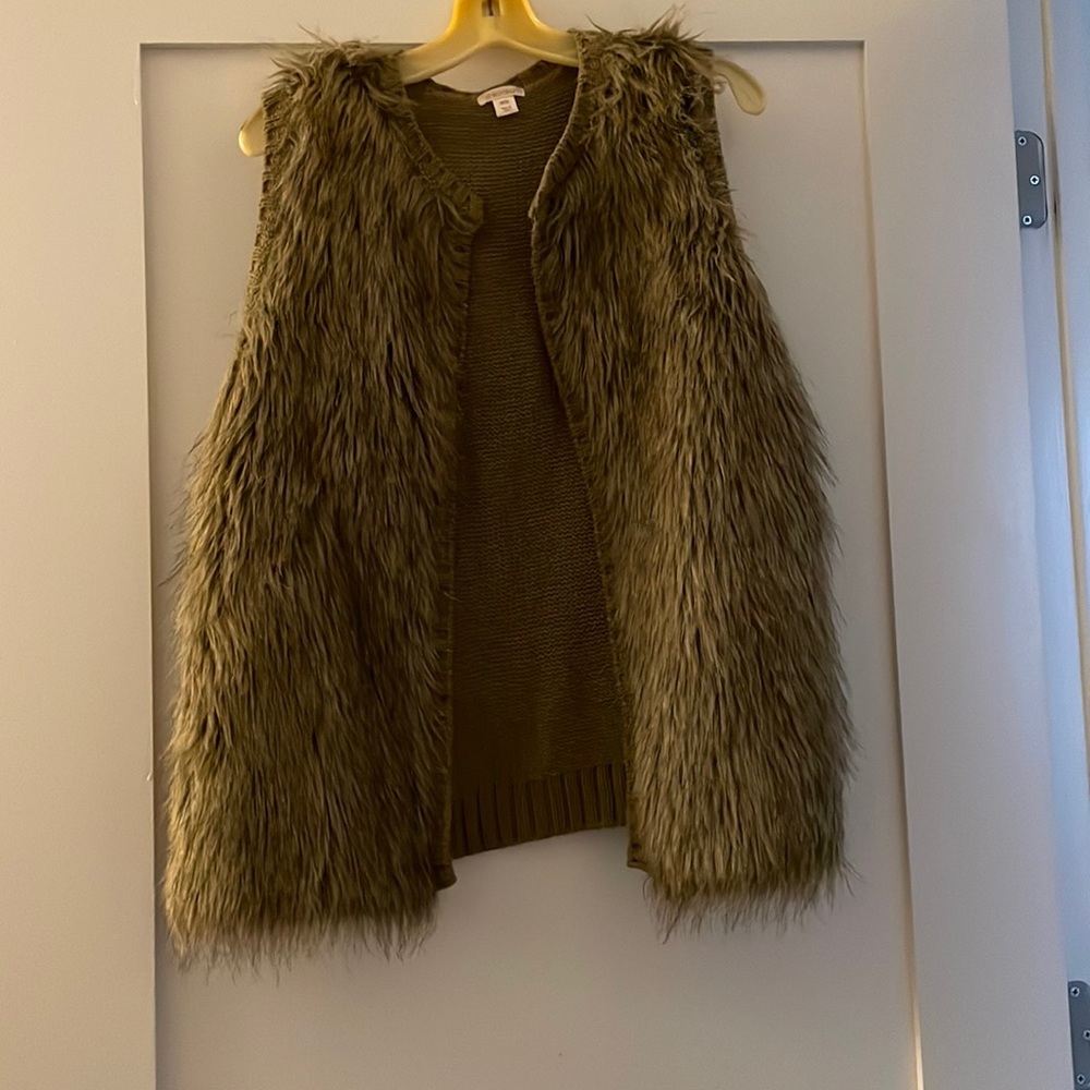 Faux fur vest